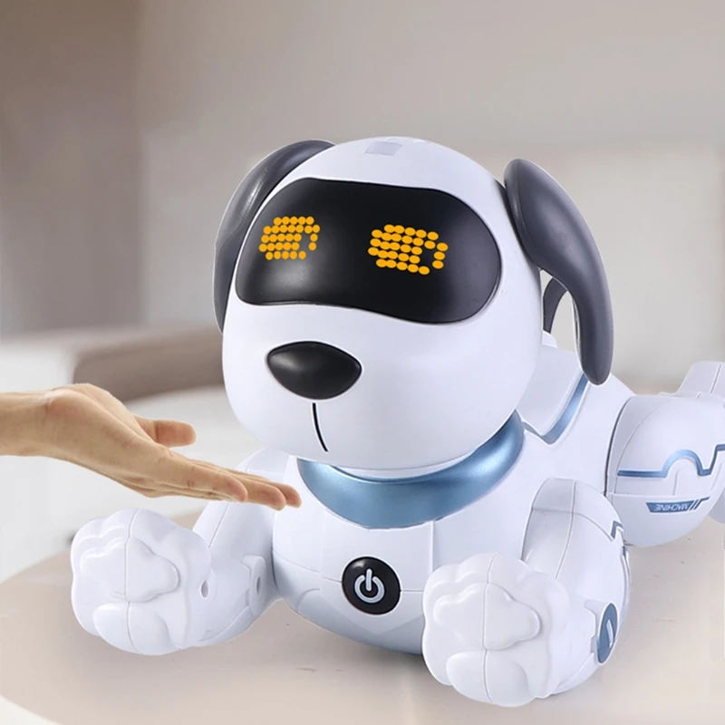 

Remote Control Dog RC Robotic Stunt Puppy Dancing Programmable Smart Toy with Sound Interactive Creative and Cool Appearance