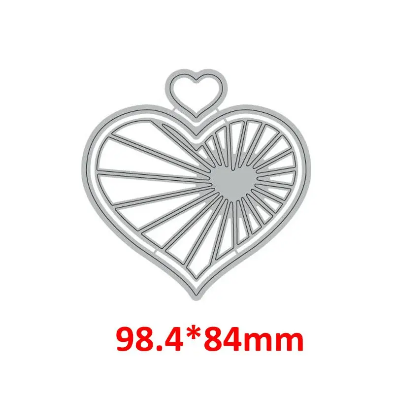 

Layered Heart Strings Metal Cutting Dies Set DIY Scrapbooking Craft Paper Cards Making Template 2021 Hot Sale