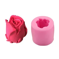 1pc 3d flower bloom rose shape silicone mold fondant soap cupcake mold cake decoration baking tool moulds random color delivery