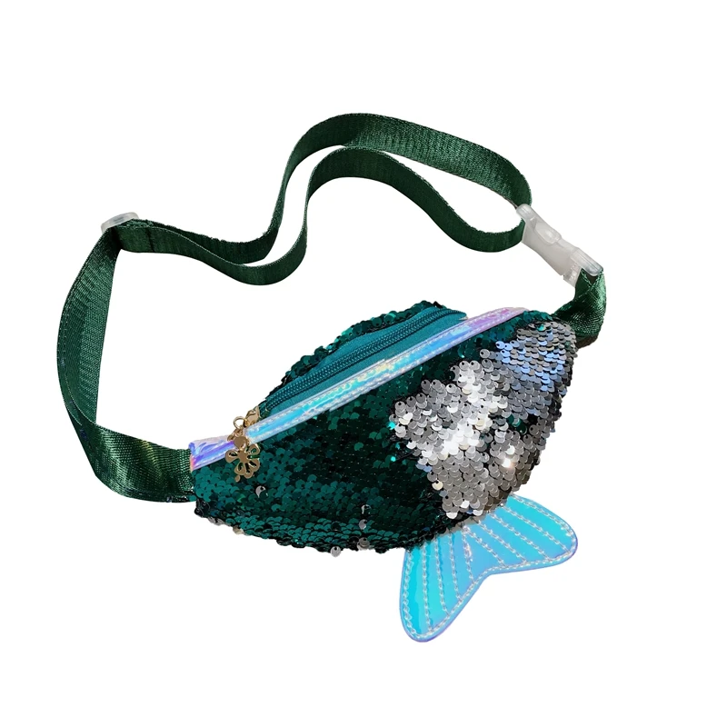 Сумка-кошелек Детская на пояс с блестками отделением для монет |