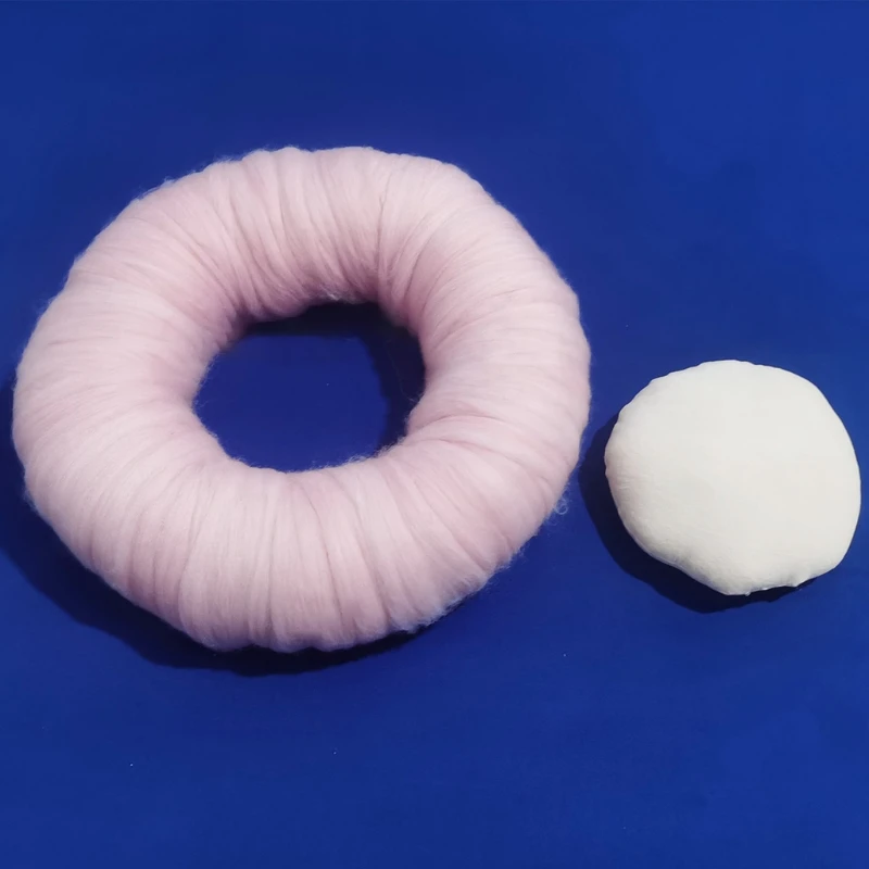 

2 Pcs Newborn Photography Props Pillow Circle Round Mat Cushion Baby Assisst Posing Nest Cushion Infant Studio Photo Shooting