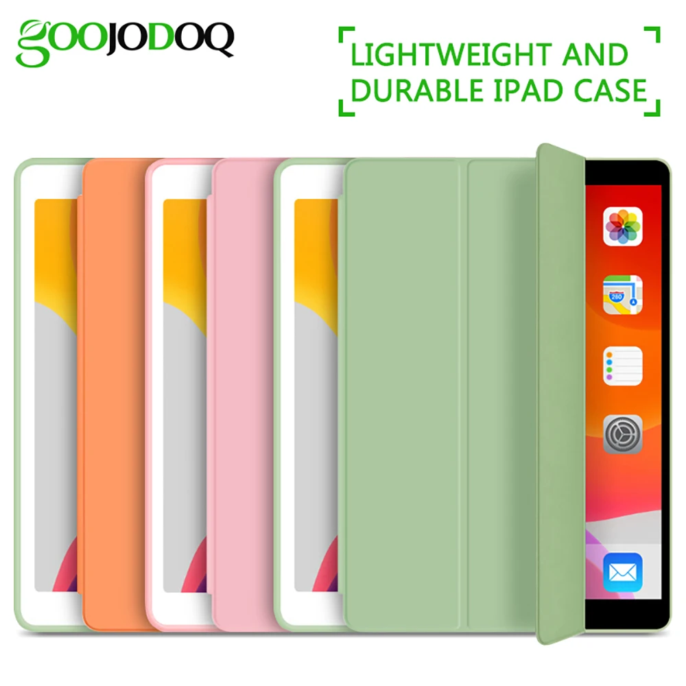 Чехол для iPad Air 3 10 5 2019 чехол GOOJODOQ Smart Cover Trifold Stand Soft Back 3rd Generation Pro 2017|Чехлы планшетов