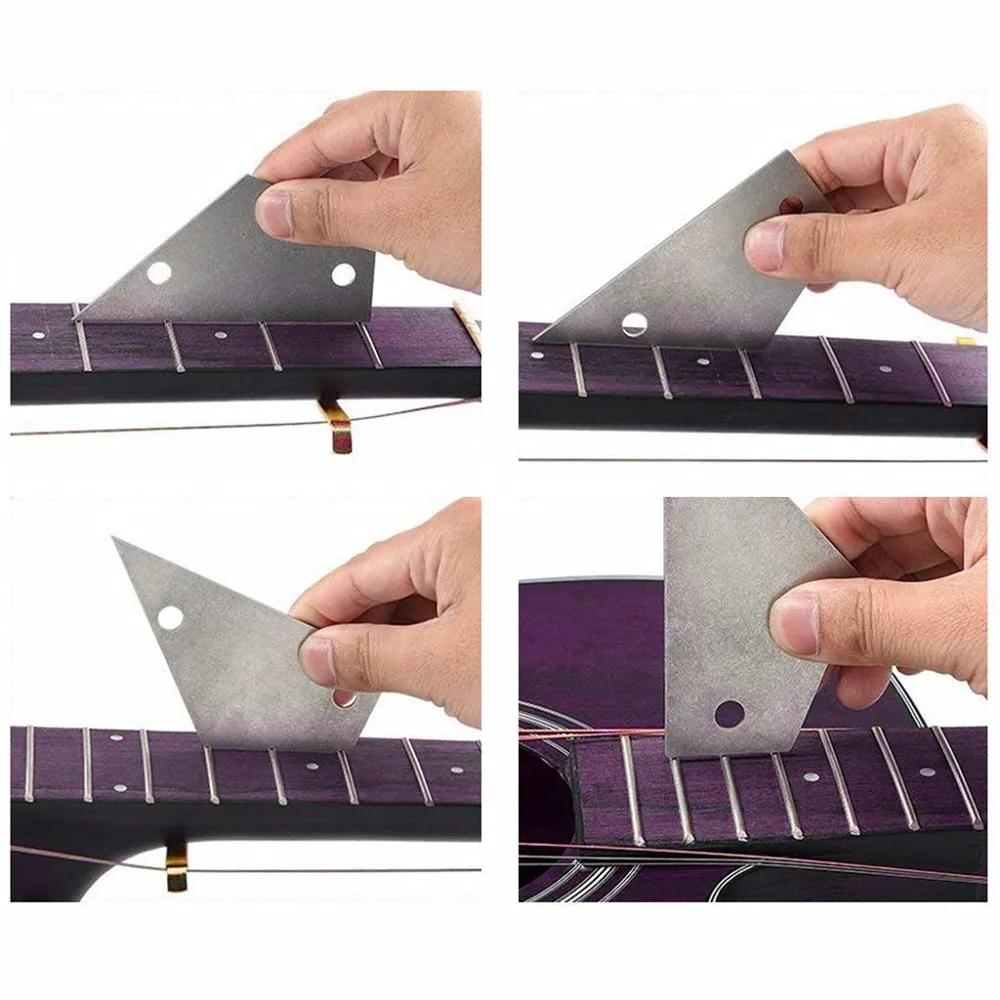 

Guitar Fret Polishing File Guitar neck Sizing Ruler Fret Polishing Protection Gasket guitar Repair Tool