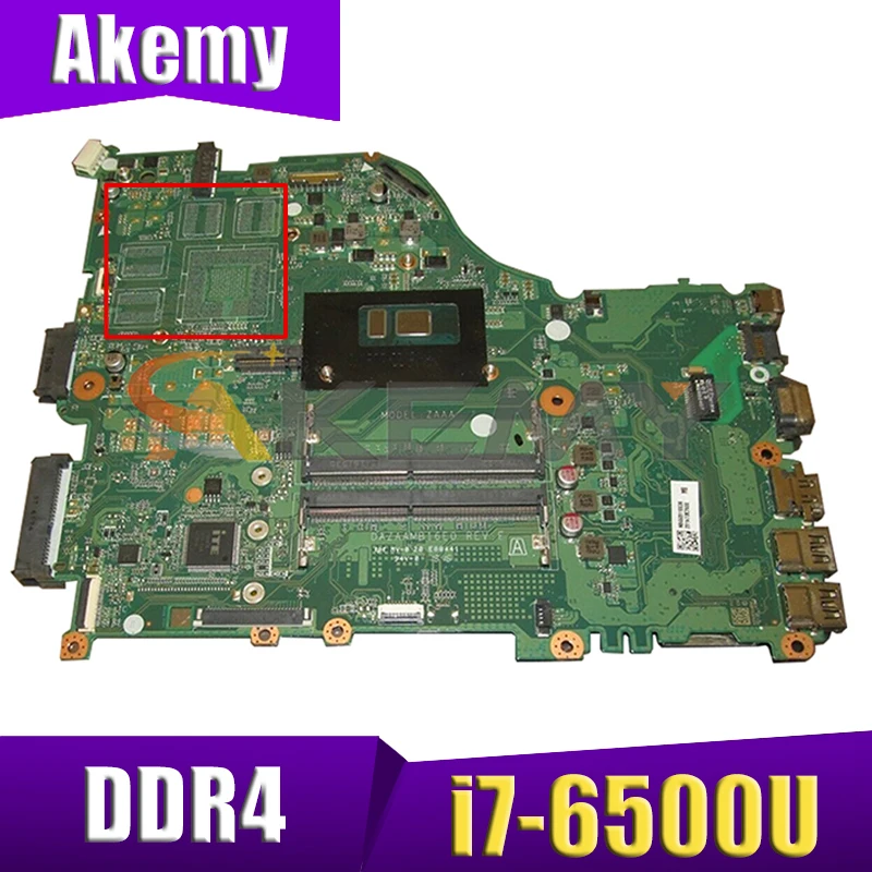 

E5-575G Motherboard For ACER E5-575 F5-573 F5-573G ZAA X32 Laptop Mainboard DAZAAMB16E0 MB With i7-6500U DDR4 100% Fully Tested