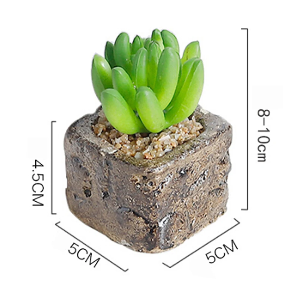 Миниатюрный Яркий кактус суккулент для дома искусственное растение бонсай с