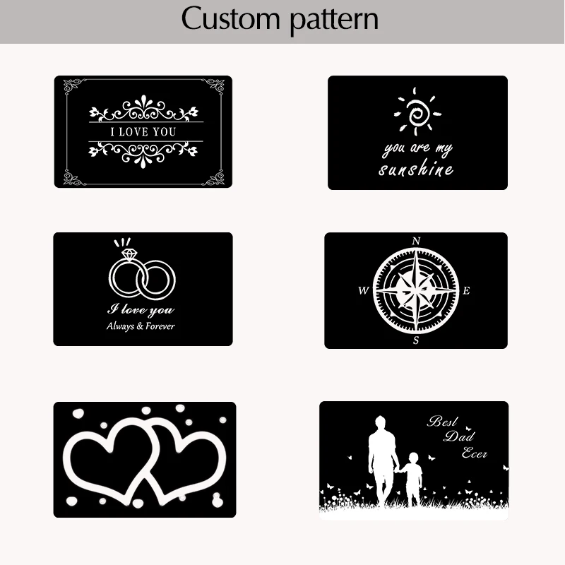 Индивидуальный бумажник подарок для мужа парня с кармашком карт