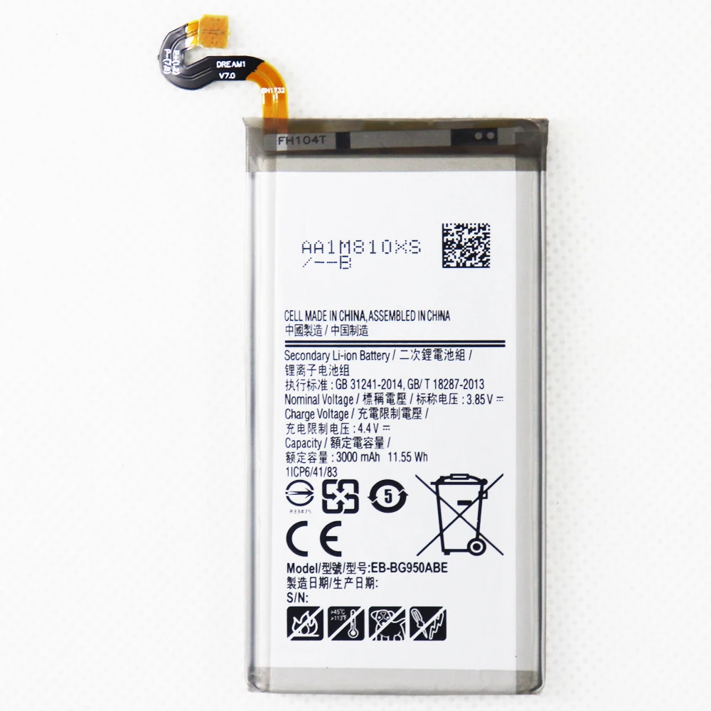 

3000mAh EB-BG950ABE Battery for Samsung Galaxy S8 SM-G9508 G9508 G9500 G950 G950U G950F Bateria +Tools