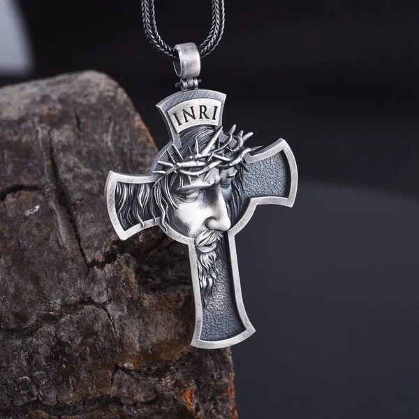 

BUDROVKY Europe and the United States Explosive Alloy Jesus Cross Men's Christian Pendant Dropshipping