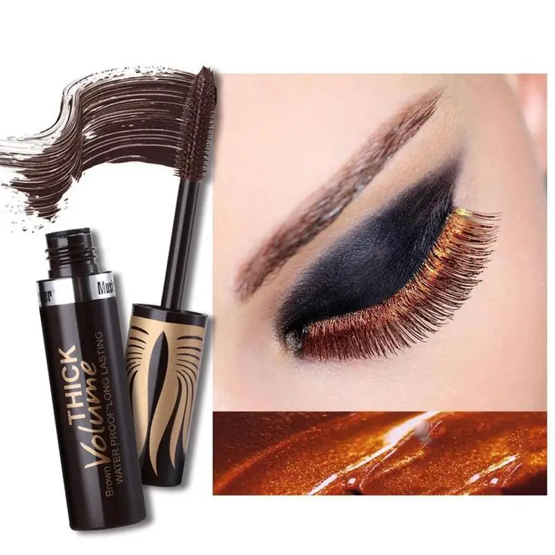 Цветная тушь для ресниц с 3D завивкой синяя фиолетовая коричневая Черная ресниц| |