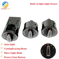 auto headlight switch light sensor module upgrade chrome for vw golf 4 jetta mk4 passat b5 p olo caddy golf 6 golf 7 tiguan