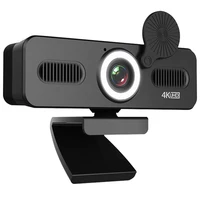 tishric c360 webcam 4k web camera with microphone web cam pc camera hd webcam usb camera computer camera with fill light cover