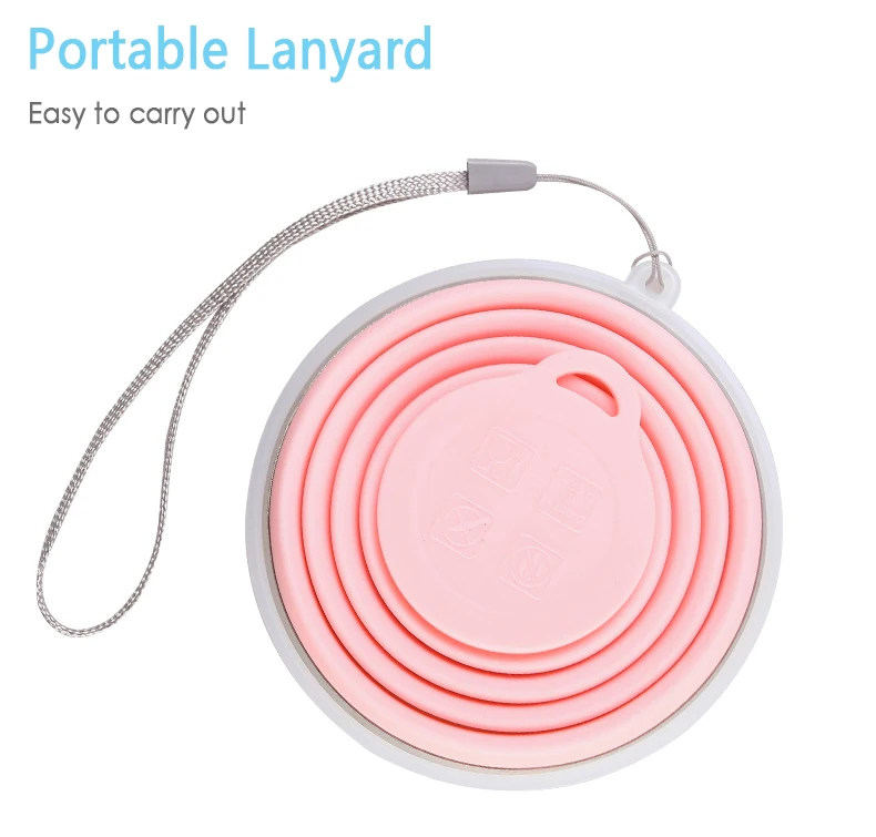 150/350 мл портативные силиконовые складные чашки для еды чашка воды дорожная