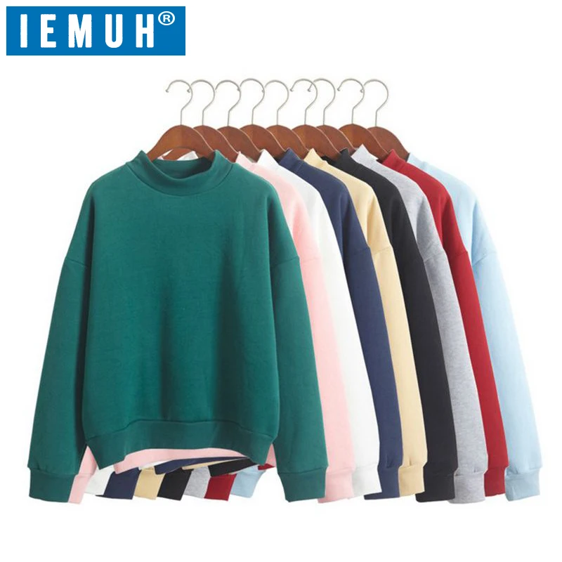 IEMUH Women Sweater Autumn Tops Fashion Casual Loose Pullovers O-Neck Women's Sexy 9 Colors Ladies 2019 | Женская одежда