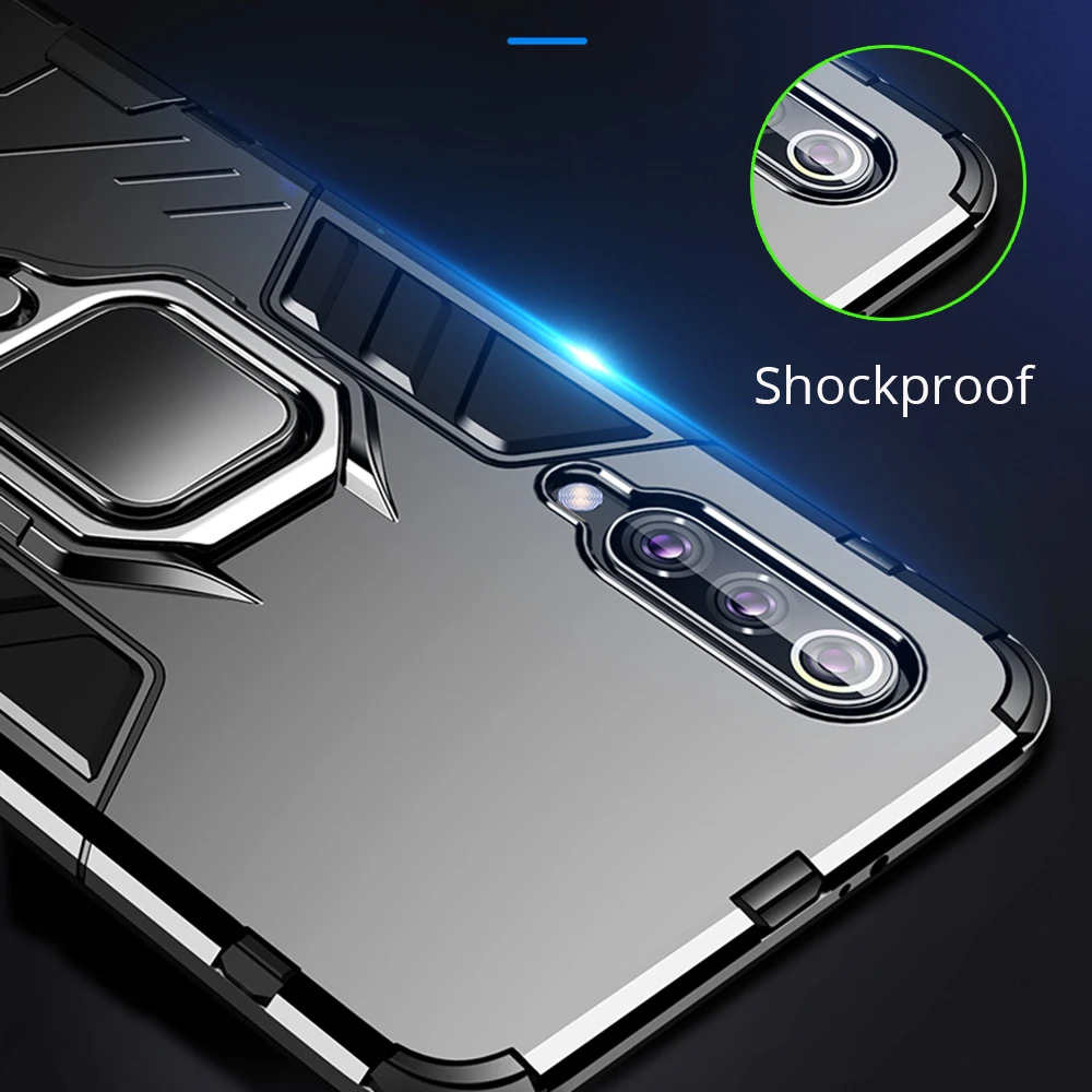 Чехол для xiaomi mi 9 Lite чехол противоударный бампер броня матальное кольцо Магнитный