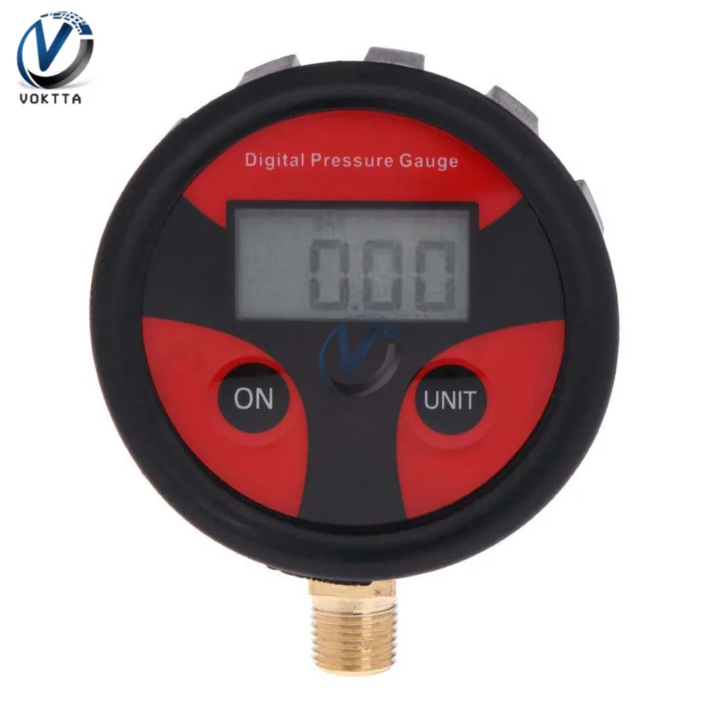No Backlight 0-200PSI цифровой датчик давления воздуха в шинах с ЖК-подсветкой Цифровой дисплей для автомобиля грузовика мотоцикла автоматический тестер давления инструмент - Цвет: No Backlight