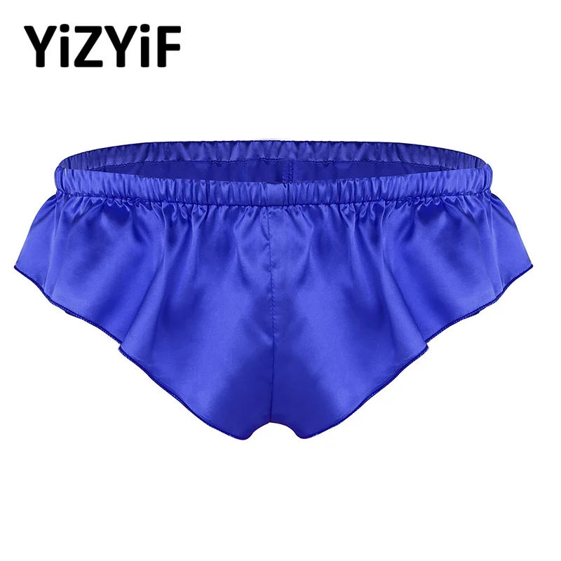 Для мужчин гладкой мягкой сатиновой ткани нижнее белье Сисси для девочек милые