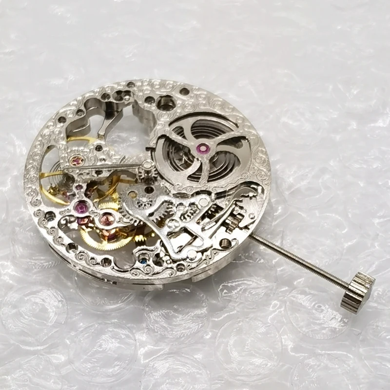 Запасной Серебряный механизм с ручным заводом 17 камней прочный для механизма