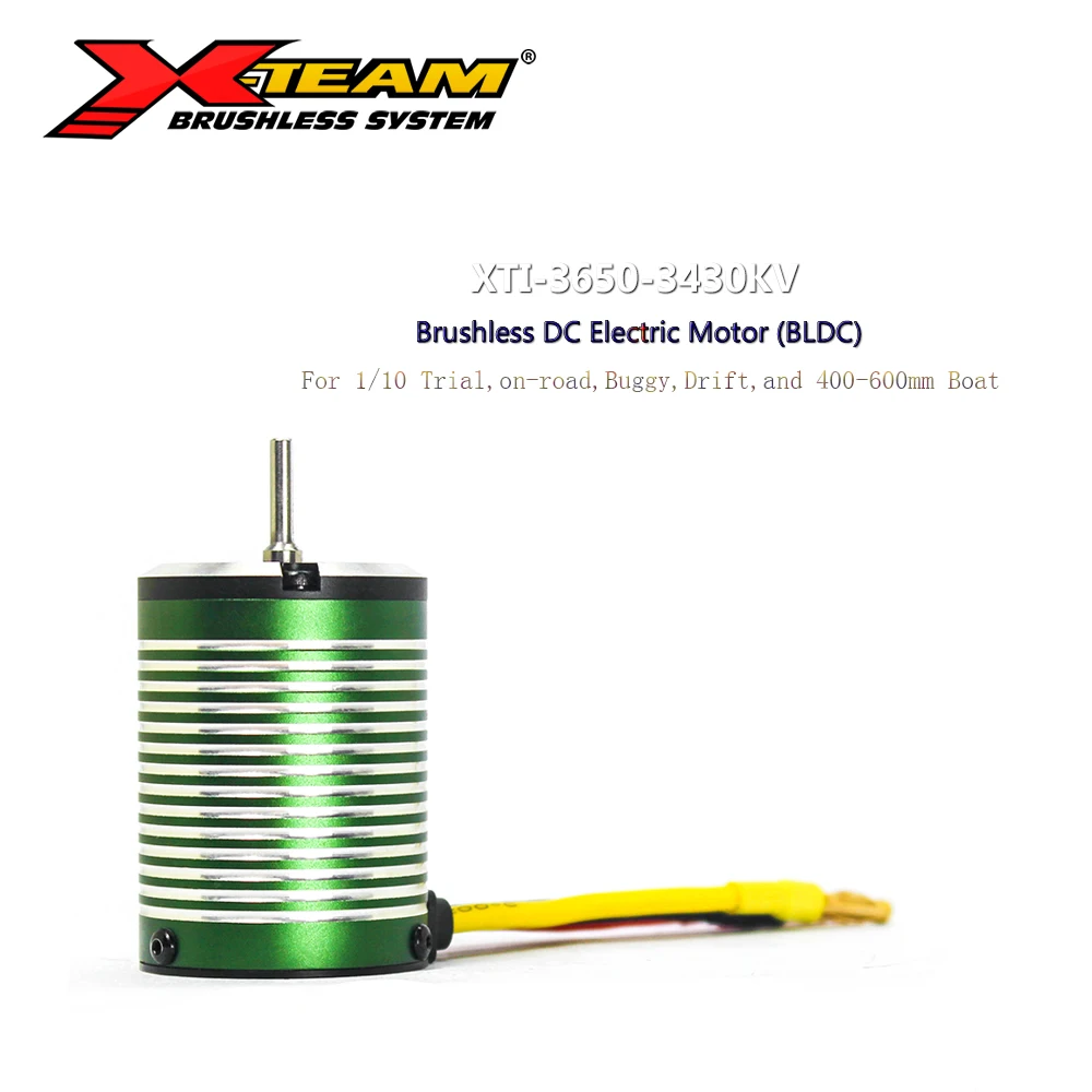 X-TEAM бесщеточный двигатель 3650 3430KV BLDC электродвигатель для 1/10 RC Car Trial on-road багги Drift
