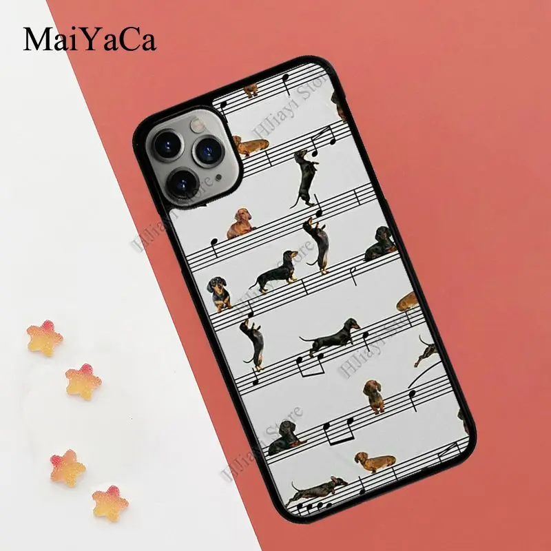 Чехол MaiYaCa с рисунком таксы для iPhone 12 Pro Max mini 11 XS X XR SE 2020 6S 7 8 Plus | Мобильные телефоны