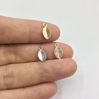 Eruifa Pretty 20 шт. мини лист 6*10 мм цинковый сплав женские шармы оптом ожерелье, серьги браслет ювелирные изделия DIY ручной работы 2 вида цветов
