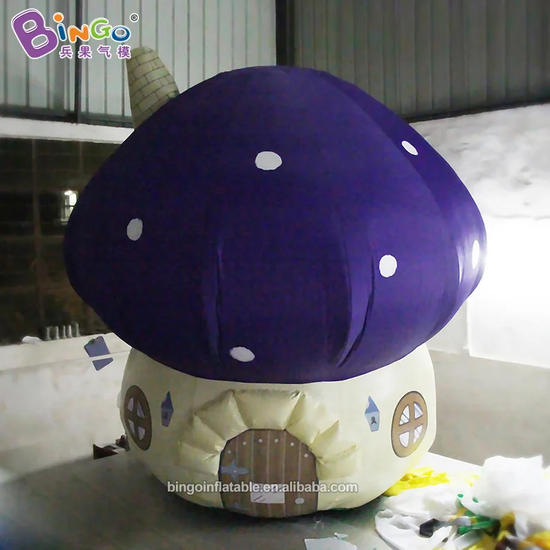 

Customized 3X3 meters inflatable mushroom decoration / inflatable mushroom house toys