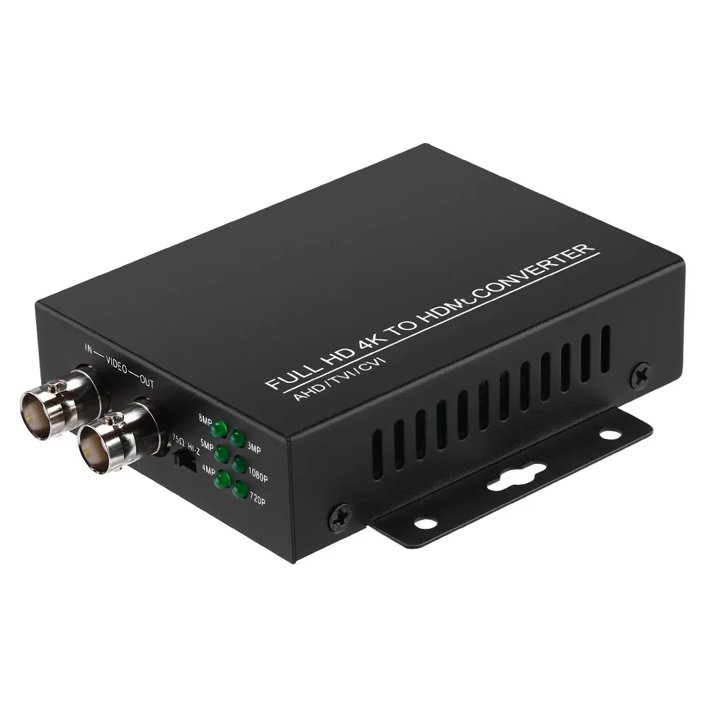 

4K 1080P HDMI-compatible Converter Adapter Full HD BNC Video Converter for Monitor HDTV DVRs Convert TVI CVI AHD CVBS BNC Video