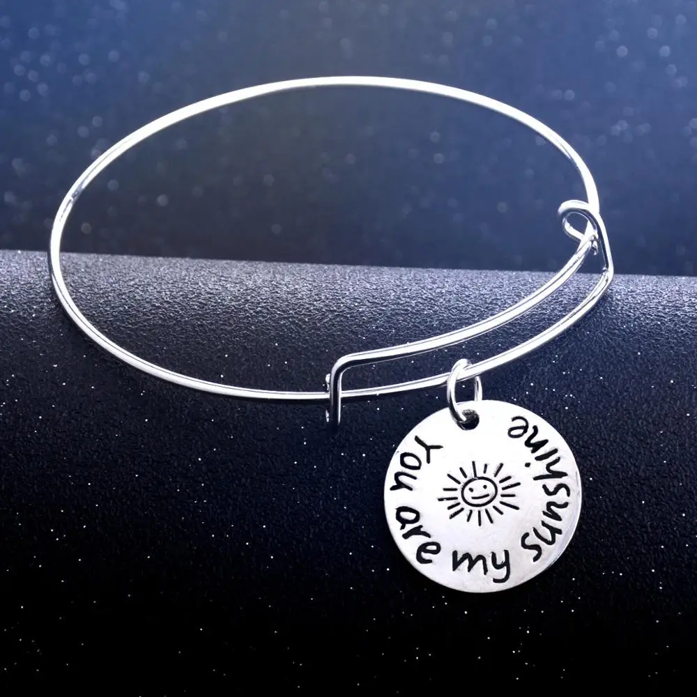 12 шт. вы мой Солнечный браслеты с подвесками влюбленные пары подарки жена