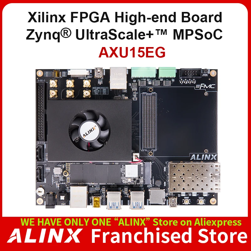 ALINX AXU15EG: Xilinx Zynq UltraScale+ MPSoC ZU15EG FPGA  Board FMC HPC