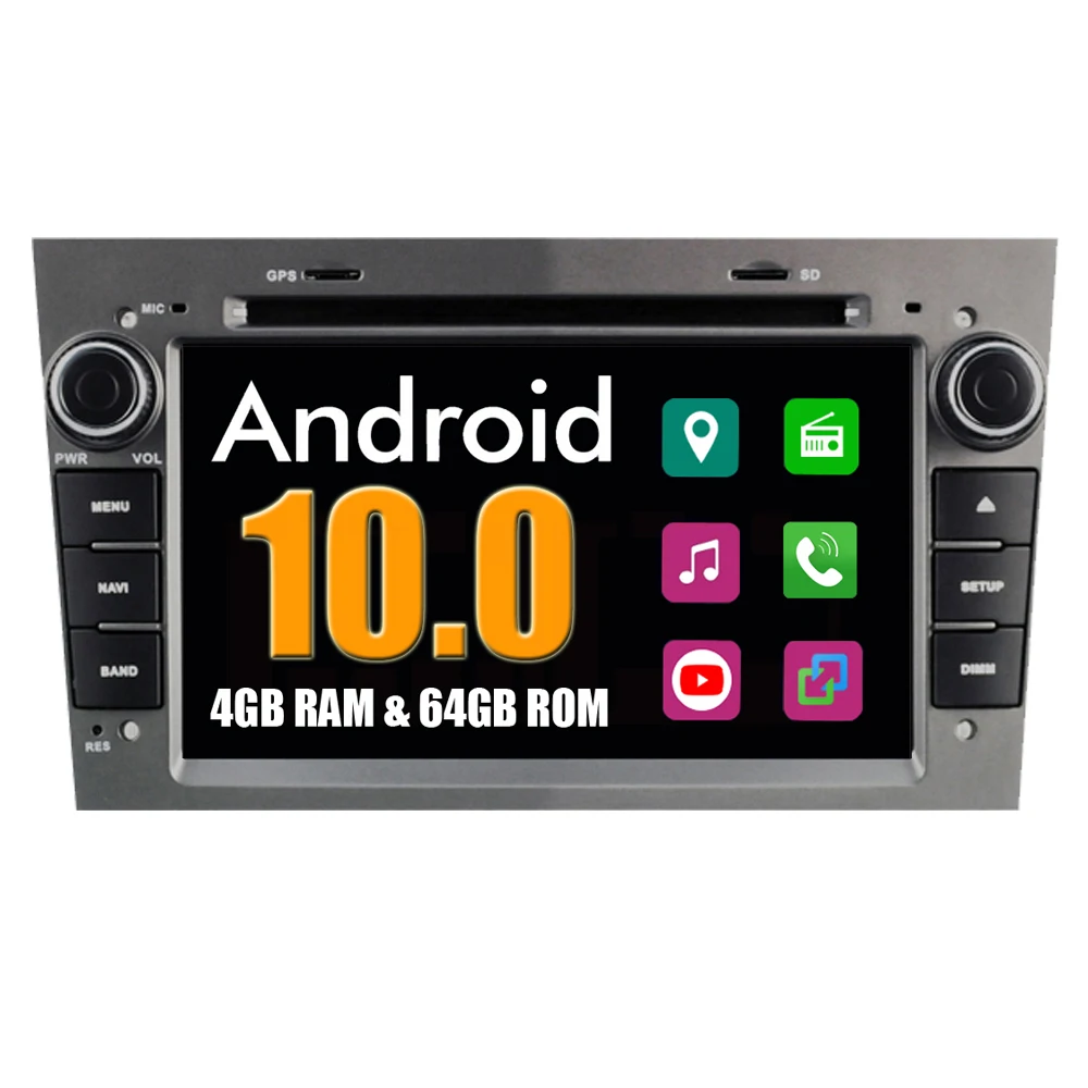 Автомагнитола RoverOne мультимедийный плеер на Android 10 с восьмиядерным процессором DVD