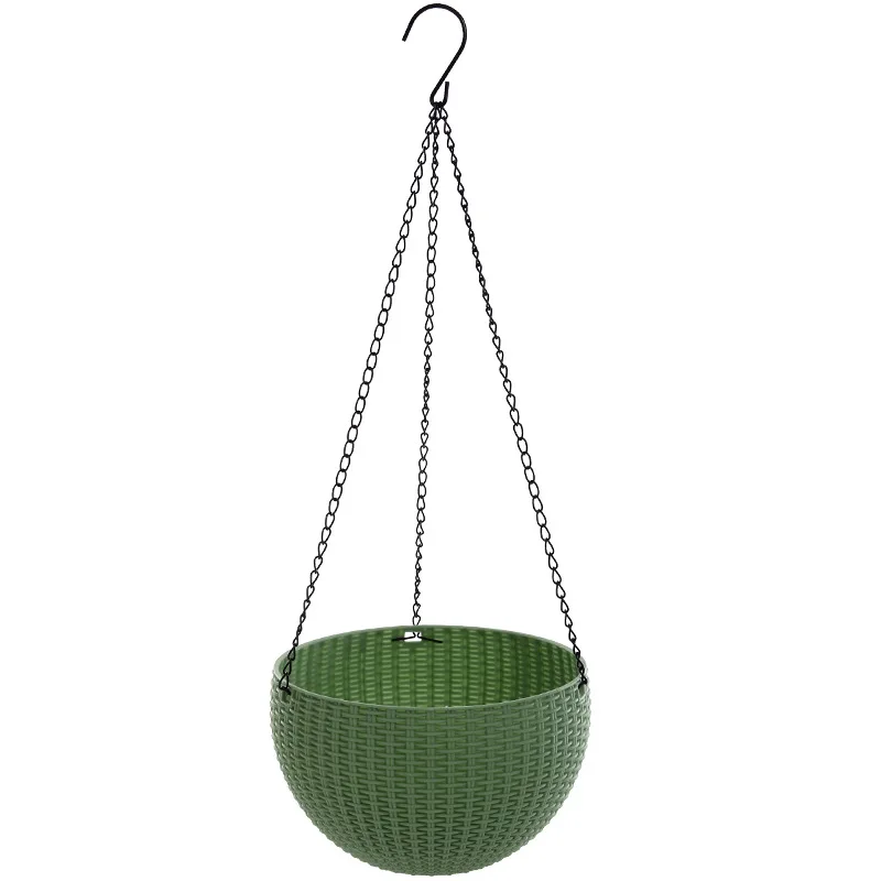 Green M Домашний цветочный горшок из смолы для отеля, балкона, подвесная корзина для растений, садовый суккуленты, держатель - Цвет: Green M