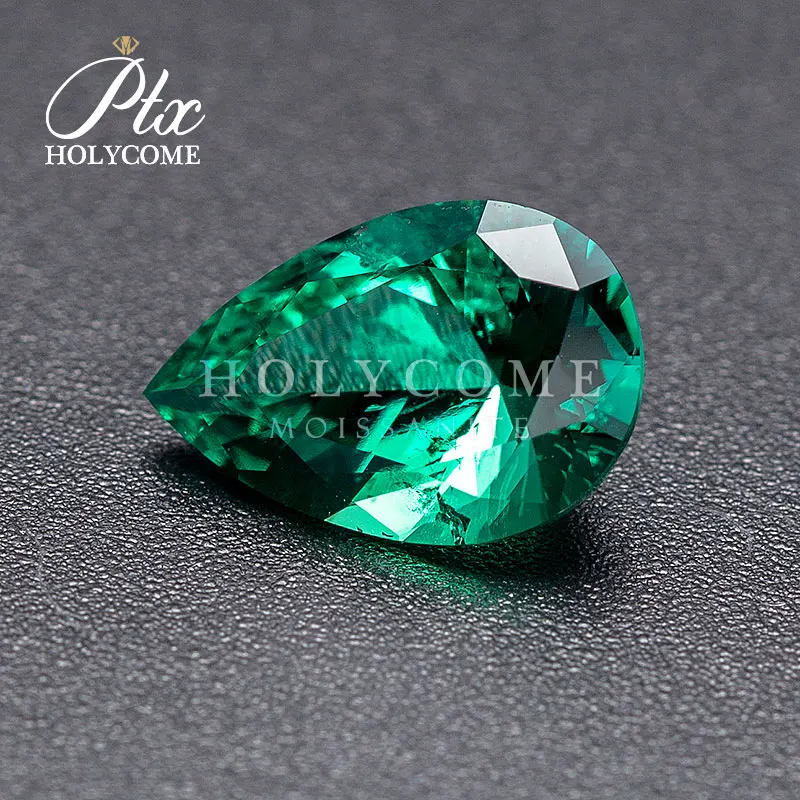 Кольцо Holycome зеленое кольцо с муассанитом 3 Х5 мм | Украшения и аксессуары