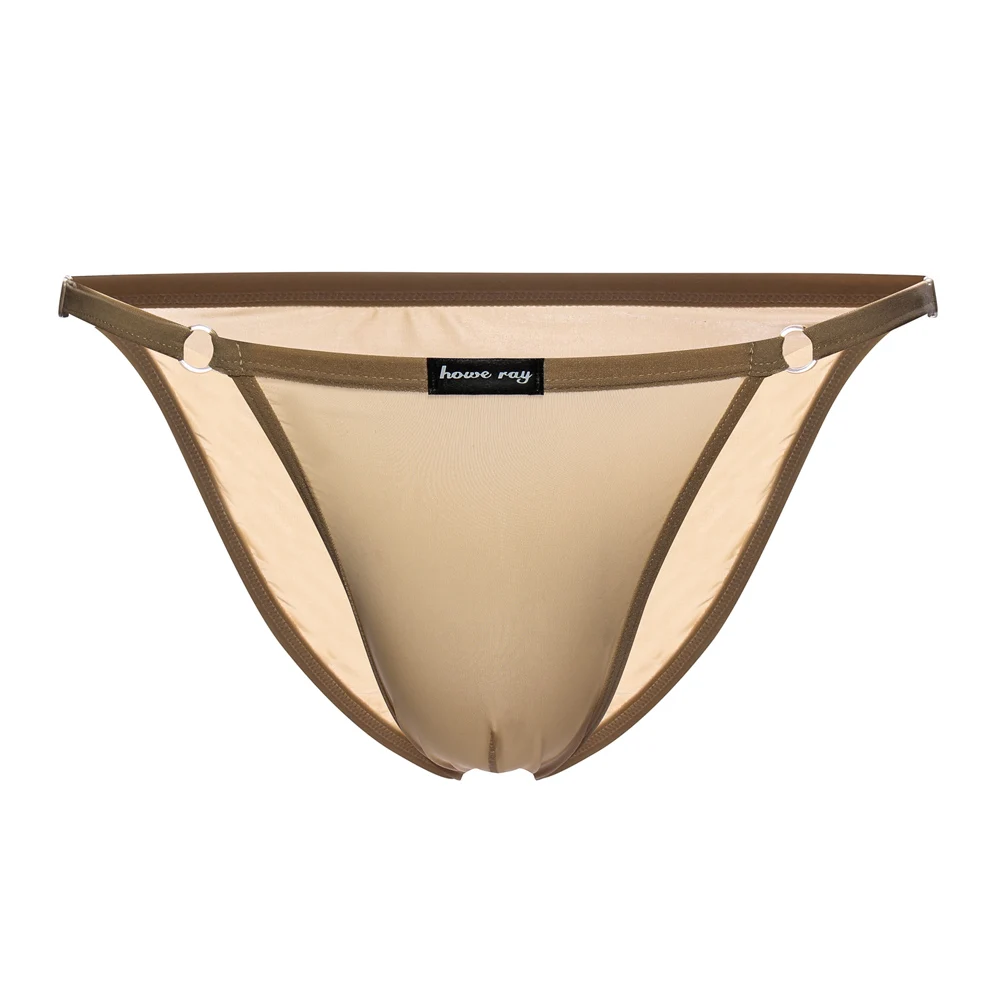 Мужское Прозрачное Бикини из ледяного шелка прозрачные трусы с регулируемой