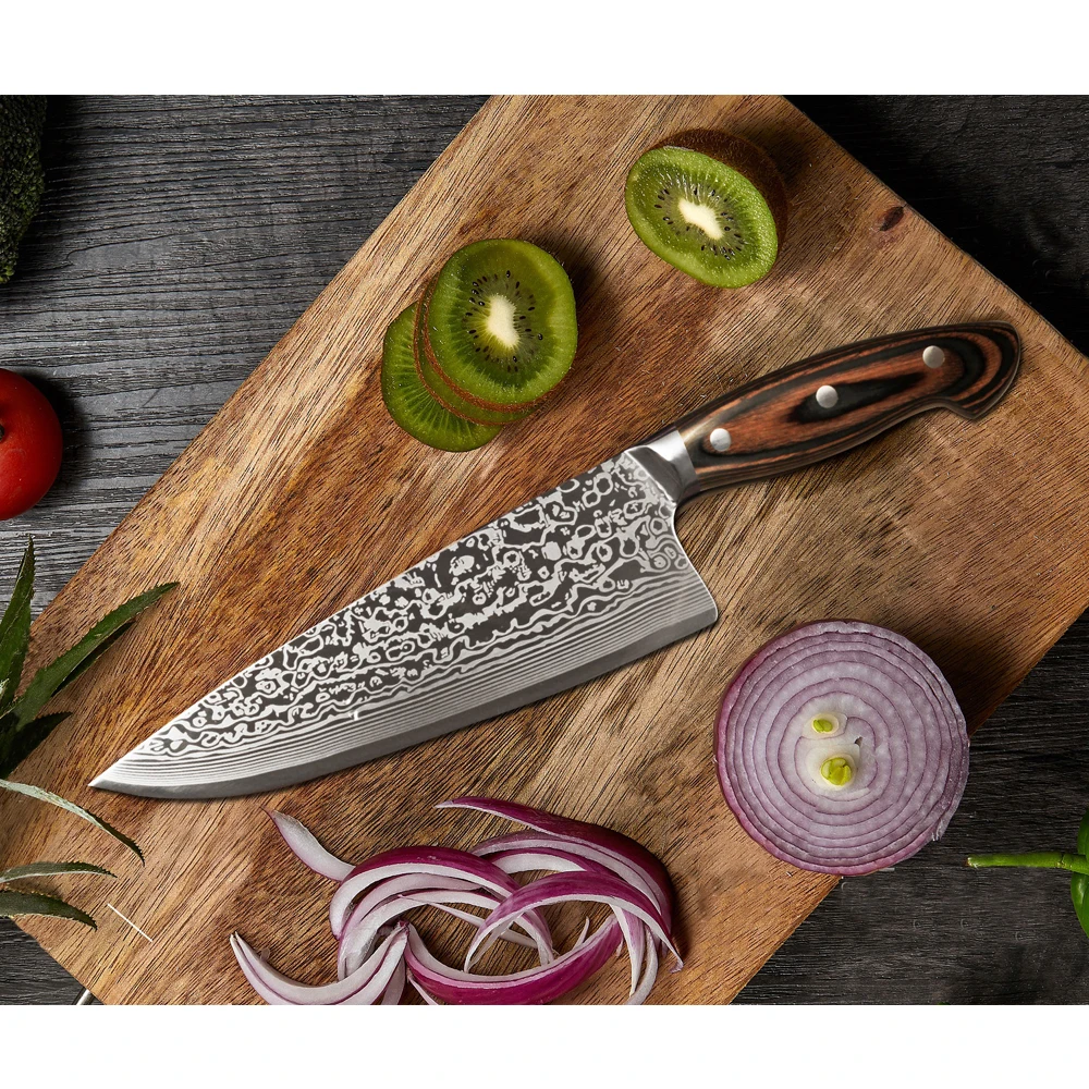 SHUOOGE кухонный нож 8 дюймов профессиональные японские ножи шеф-повара из