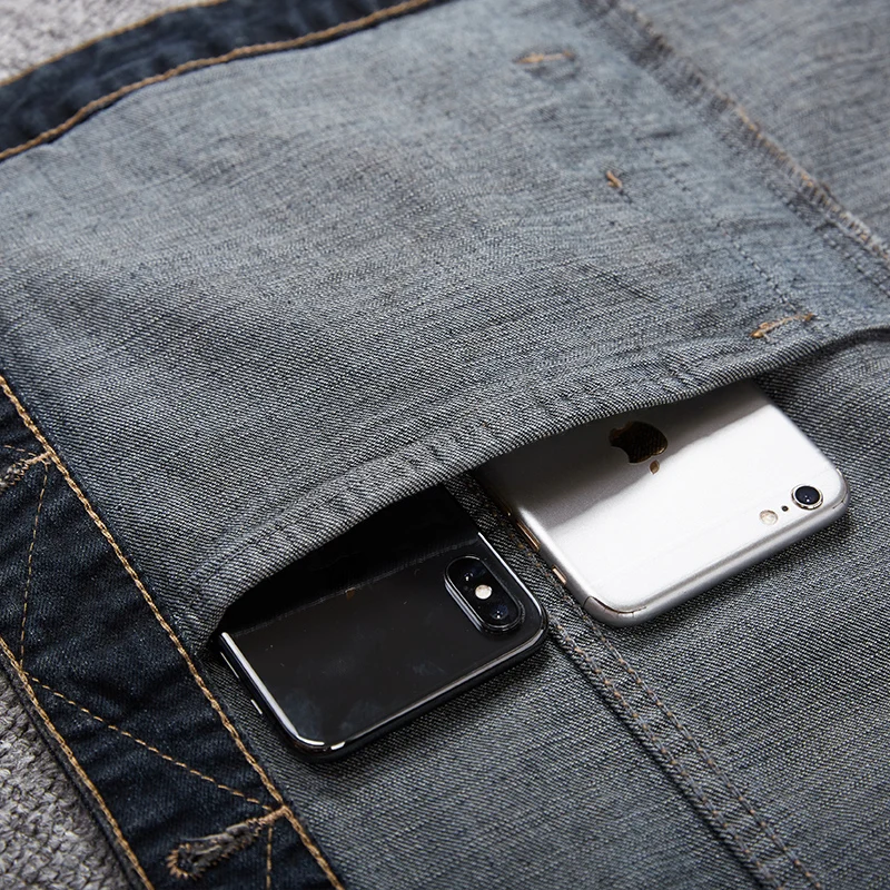 

2021 Ripped Jean Jacket Men's Denim Vest Hip Hop Jean Coats Waistcoat Summer Men Cowboy Sleeveless Jacket Male Plus Size M-8XL