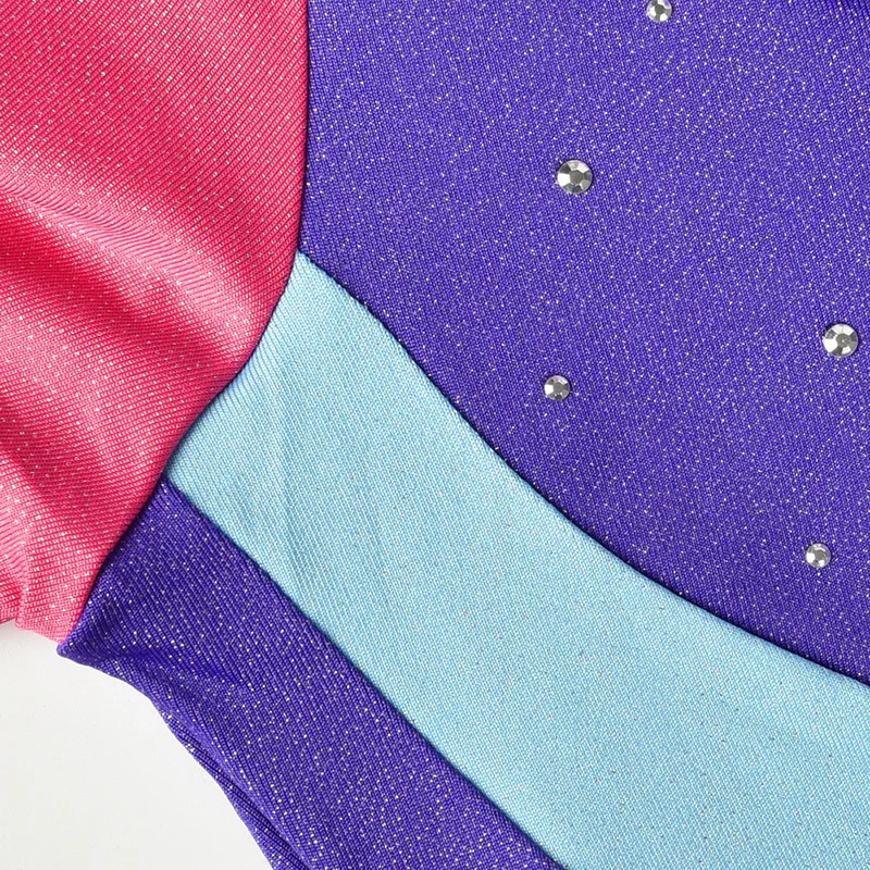 Детский ритмический балет с длинным рукавом гимнастические трико для девочек