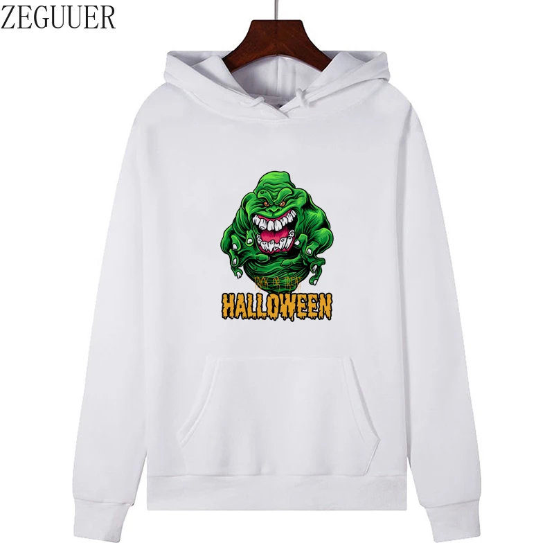 

Halloween Printed Pullovers Girls Long Sleeve Hoodies Loose hoodies unisex Sweatshirt Female Casual Coat