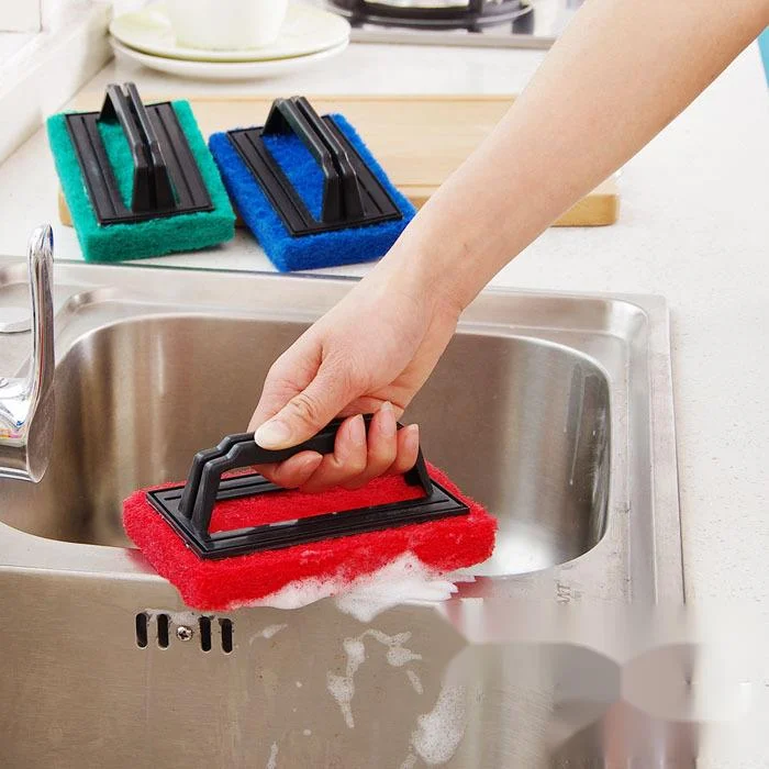 

1/2/5PCS Magic Sponge For Kitchen Sponge With Handle Bottom Cleaning Tool Brush Wipe Wipe Brush Tile Wipe Kitchen Accessories
