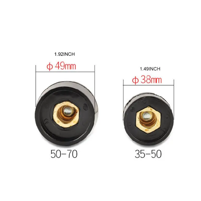 

2021 New EU Welding Machine Quick Fitting Male Cable Connector Socket DKJ 35-50 50-70