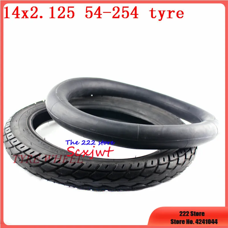 

14 inch wheel Tire 14 X 2.125 / 54-254 tyre inner tube fits Many Gas Electric Scooters and e-Bike 14*2.125 tire 14x2.125