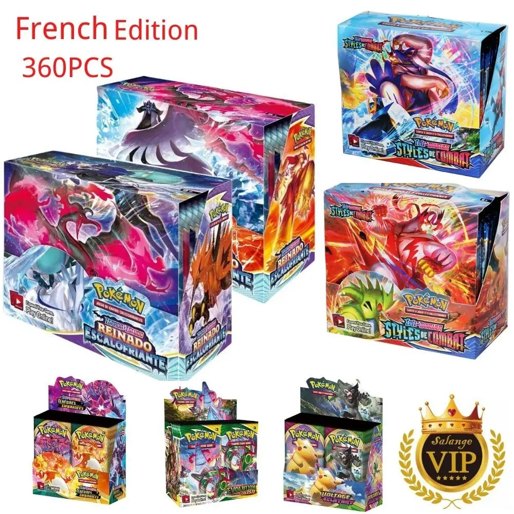 Покемон французская версия карт стили боевых бустеров коллекционная карточка