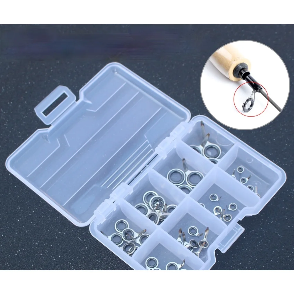 

Luya Rod Guide Eye Guide Ring Set Multi-number Raft Rod Stainless Steel Ceramic Single Foot Wire Loop