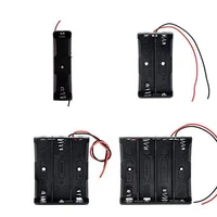 4pcs 18650 diy battery case holder with lead wire bundle 1 slots 2 slots 3 slots 4 slots plastic batteries case with pin