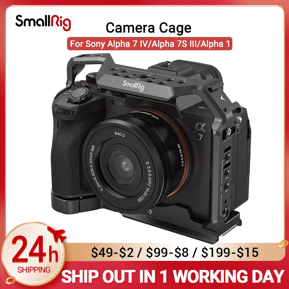 Клетка для камеры SmallRig Full Dslr Sony A7 IV a7m4 Alpha 7 IV/Alpha 7S III/Alpha 1 с несколькими вариантами