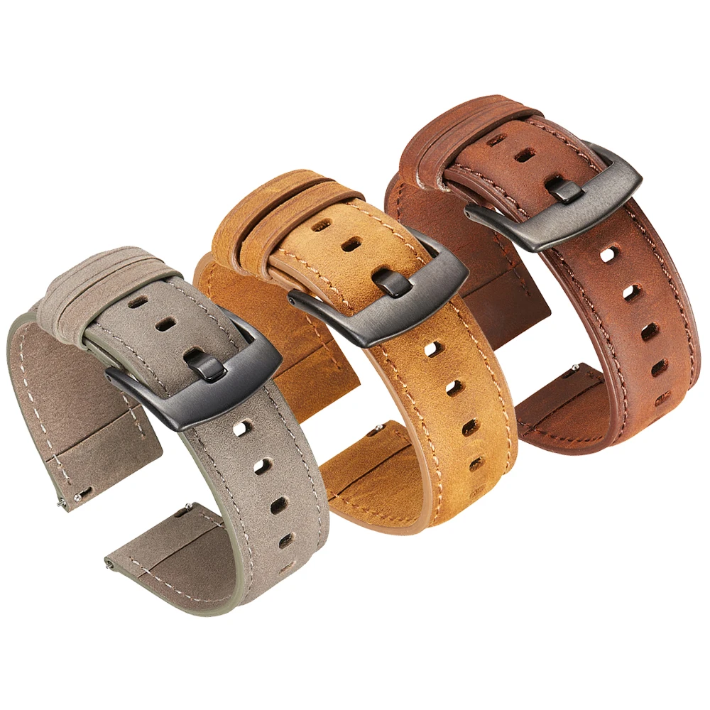 

Кожаный ремешок для Huami Amazfit GTR 2 2e, браслет для Amazfit GTS 2 mini/Bip lite/S/U, аксессуары