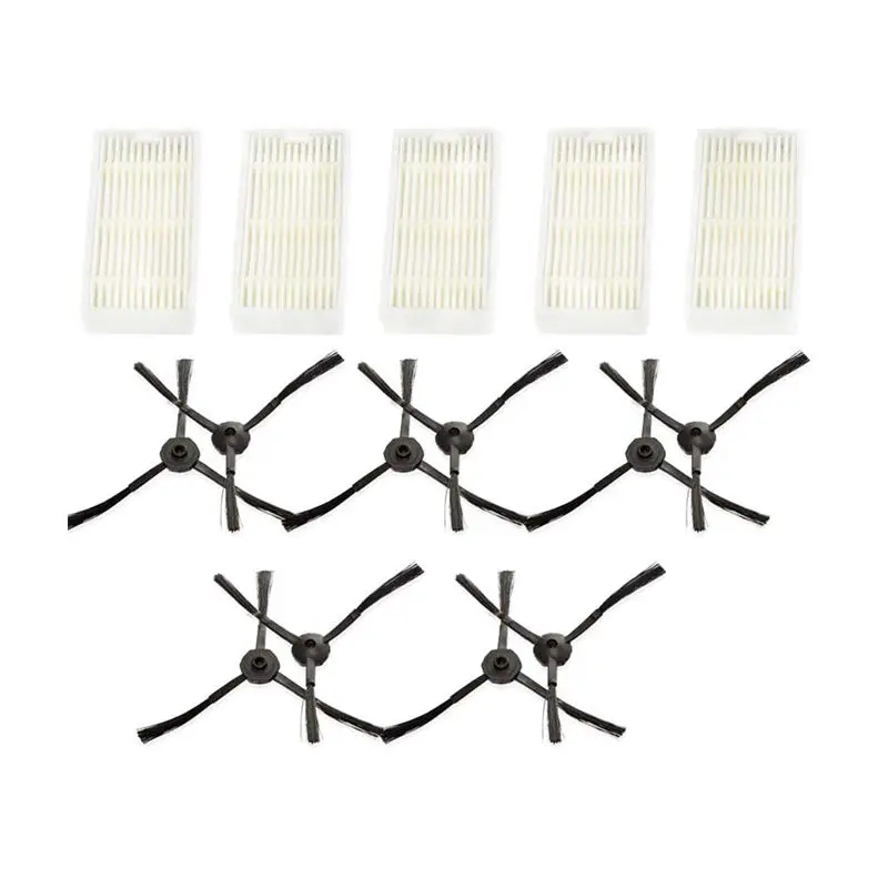 

AD-5 Filters+10 Side Brushes For Medion MD16192 MD18500 MD18501 MD18600 Series