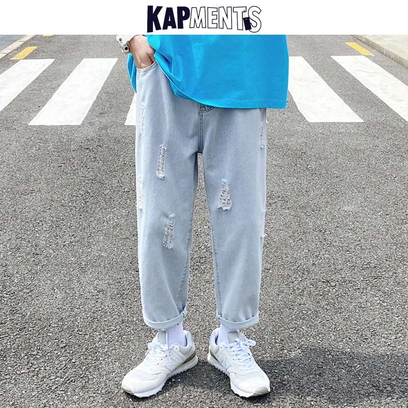 

Джинсы-шаровары двухслойные для мужчин, в стиле K-POP