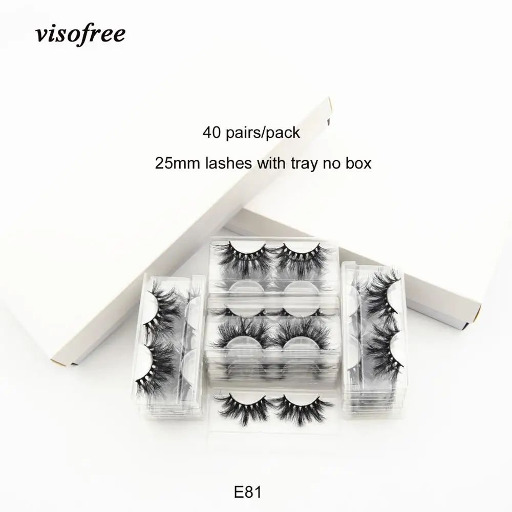 Ресницы Visofree 40 пар/упак. 25 мм 3D норковые ресницы для макияжа красивые мягкие оптом