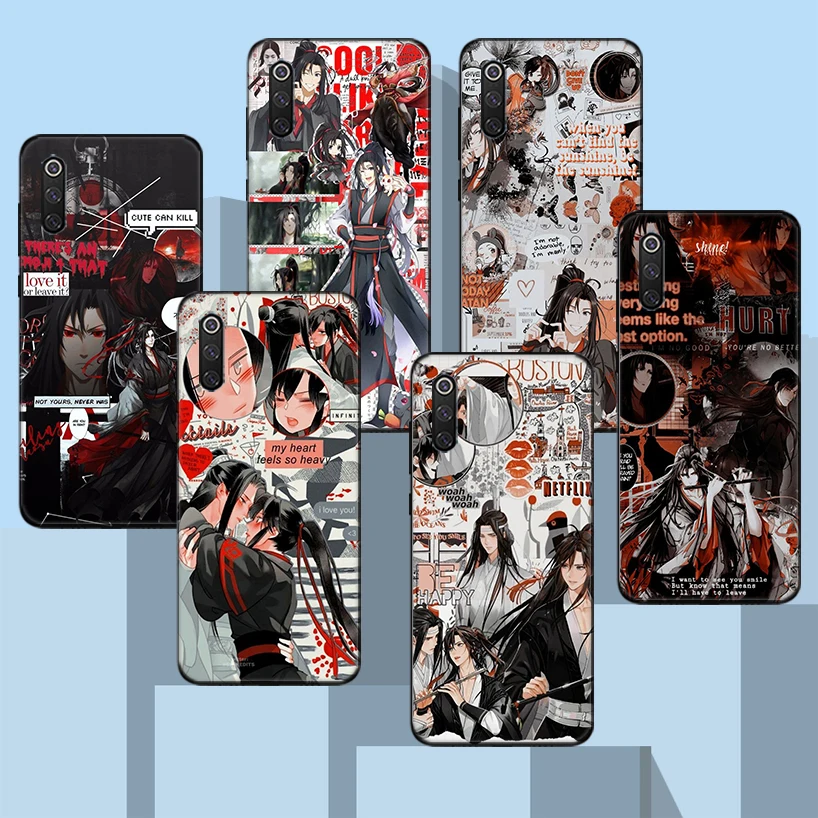 

Mo Dao Zu Shi MDZS Manga Black Phone Case For Xiaomi Redmi Note 10 Pro 10S 9S 8T 7 8 9 9A 9C 9T 8A 7A 6A 5 6 Cover Capa Housing