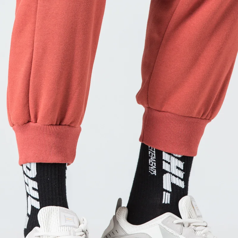 

Kanye West trousers Justin Bieber Sweatpants Side Ribbon Jogger Pants Elastic Waist hip hop Pants Streetwear