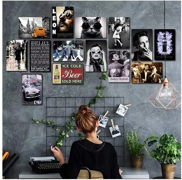 

Novel Metal Tin Sign Take Away Your Coffee Decor Bar Pub Vintage Cafe Art Outdoor Indoor Wall Panel Retro Vintage Mural Size